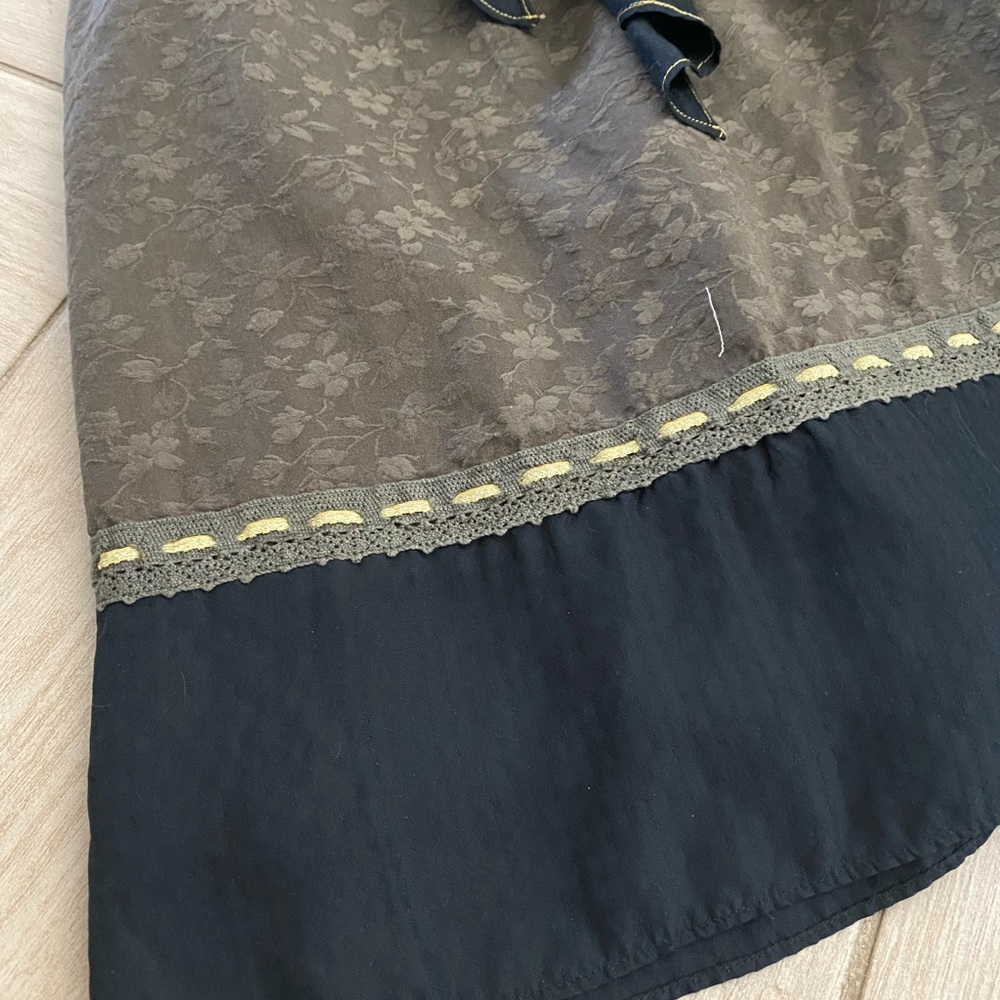 Anthropologie Multi Textured Silk Midi, Small 4 - Picture 8 of 8